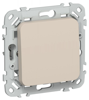 Выключатель проходной 1-кл. СП FLITE ВС61-1-0-ФлЛ 10А механизм льняной IEK FI-V12-0-10-1-K88