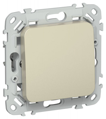 Выключатель проходной 1-кл. СП FLITE ВС61-1-0-ФлШ 10А механизм шампань IEK FI-V12-0-10-1-K37