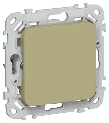 Заглушка СП FLITE ЗГ-ФлО с суппортом механизм олив. IEK FI-PL10-K26