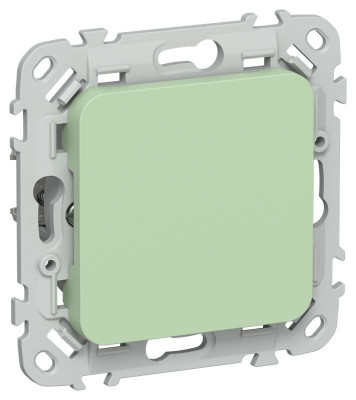Заглушка СП FLITE ЗГ-ФлФ с суппортом механизм фисташк. IEK FI-PL10-K93