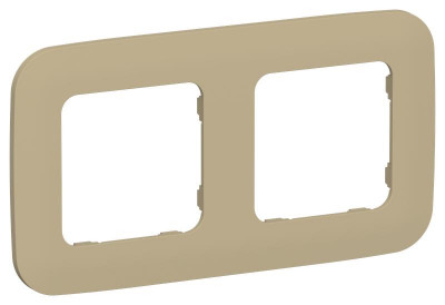 Рамка 2-м СП FLITE РУ-2-А-ФлХ хаки IEK FI-M22-31-20-K59