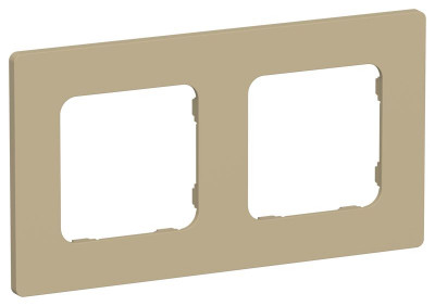 Рамка 2-м СП FLITE РУ-2-К-ФлХ хаки IEK FI-M22-32-20-K59