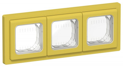 Рамка 3-м СП FLITE Рпро-3-55-ФлЖК IP55 желт. карри IEK FI-M30-32-55-K44