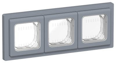 Рамка 3-м СП FLITE Рпро-3-55-ФлМ IP55 маренго IEK FI-M30-32-55-K35