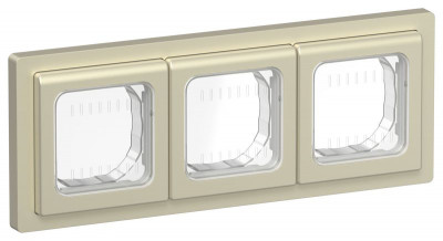 Рамка 3-м СП FLITE Рпро-3-55-ФлШ IP55 шампань IEK FI-M30-32-55-K37