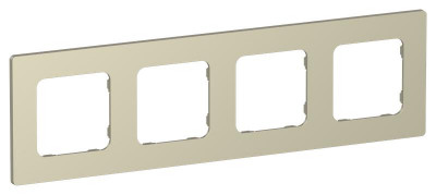 Рамка 4-м СП FLITE РУ-4-К-ФлШ шампань IEK FI-M42-32-20-K37