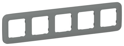 Рамка 5-м СП FLITE РУ-5-А-ФлМА мокрый асфальт IEK FI-M52-31-20-K80