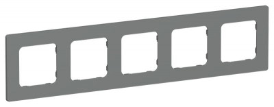 Рамка 5-м СП FLITE РУ-5-К-ФлМА мокрый асфальт IEK FI-M52-32-20-K80