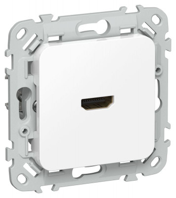 Розетка HDMI СП FLITE РШДМА-ФлБ механизм бел. IEK FI-H10-K01