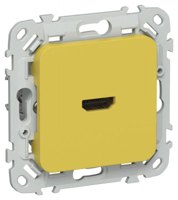 Розетка HDMI СП FLITE РШДМА-ФлЖК механизм желт. карри IEK FI-H10-K44