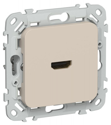 Розетка HDMI СП FLITE РШДМА-ФлЛ механизм льняной IEK FI-H10-K88