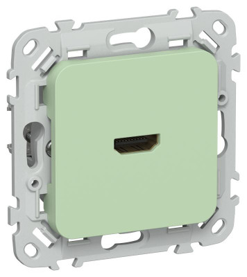 Розетка HDMI СП FLITE РШДМА-ФлФ механизм фисташк. IEK FI-H10-K93