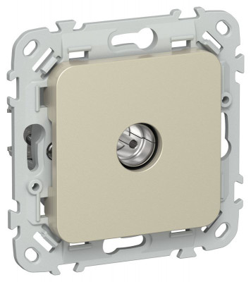 Розетка телевизионная оконечная СП FLITE РТВм-1-1-1-ФлШ тип M экранир. механизм шампань IEK FI-A13-O-K37