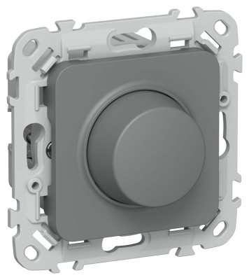 Светорегулятор проходной СП FLITE СС16-5-1-ФлМА LED 250Вт механизм мокрый асфальт IEK FI-D22-0250-P-K80