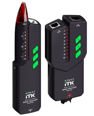 Тестер для LAN-кабеля многофункц. (RJ45 RJ11 VFL) ITK ICT12-2-T