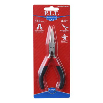 Круглогубцы мини прямые ADVANCE 115мм пружина сталь CR-V 63HRC P.I.T. HPLR06-0115R