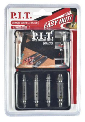 Набор экстракторов для шурупов № 1; 2; 3; 4 (пластик. кейс) (4 предмета) P.I.T. ATAM01-0003