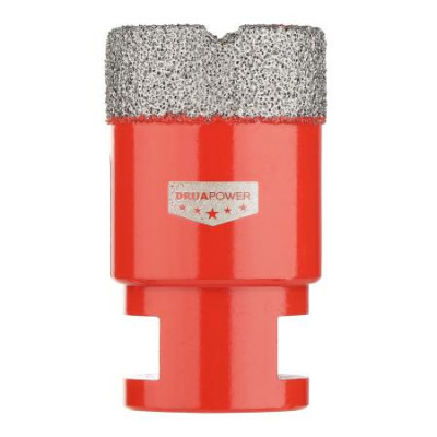 Коронка алмазная по керамограниту 35мм M14 сухое/мокрое сверление вакуумная пайка P.I.T. AMAS18-0035