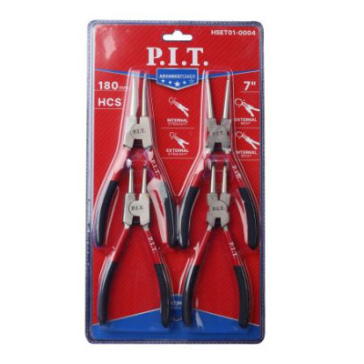 Набор съемников стопорных колец ADVANCE 180мм разжимная пружина (4 предмета) P.I.T. HSET01-0004