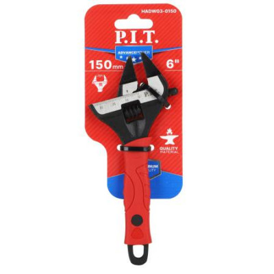 Ключ разводной ADVANCE 150мм 35мм тонкие губки 5мм кованая сталь P.I.T. HADW03-0150