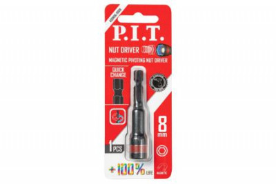Бита ударная с торцевой головкой магнитная 65х8мм IMPACT торсионная зона P.I.T. ASDR06-0008