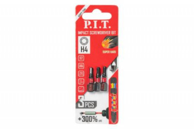Бита ударная магнитная H3х25мм IMPACT торсионная зона (уп.3шт) P.I.T. ASDR01-25H4