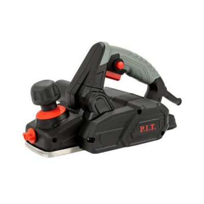 Рубанок электрический 650Вт 16800об/мин 2 ножа 82мм 0-2мм 1 фаска упор адаптер P.I.T. PEP82-C