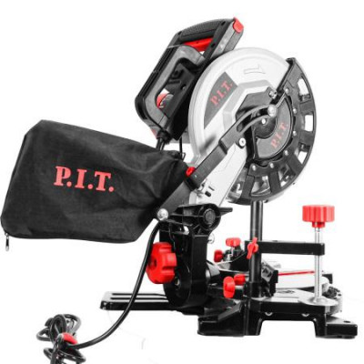 Пила торцовочная электрич. 1400Вт 210мм 3900об/мин влево 45град. пропил 115мм лазер P.I.T. PMS210-C