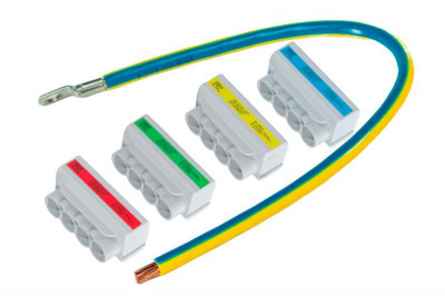 Комплект клеммников КПО-50.4.4 IP23/33 (4хAl 4х10-50/Cu 4х1.5-35+Cu 3х1.5-2.5) ГринЭнерго ge-kpo-50-4-4