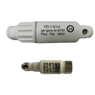 Предохранитель D01 gl 4А в комлекте с корпусом ПП-1 (E14) (GURO-B-6770) ГринЭнерго ge-guro-d01-4А