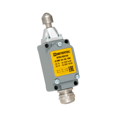 Выключатель концевой MTB4-HD5109 IP66 плунжер нажимной с подшипником стальной ОВЕН 150806