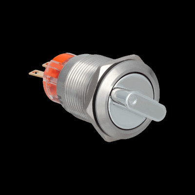 Переключатель MT67-BD211 IP67 1НО+1НЗ в 2 полож. с фиксацией короткая ручка нерж. сталь ОВЕН 139444