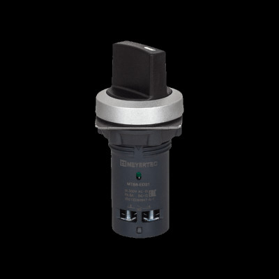 Переключатель MTB8-ED21 IP65 1НО на 2 полож. с фиксацией короткая ручка пластик ОВЕН 151255