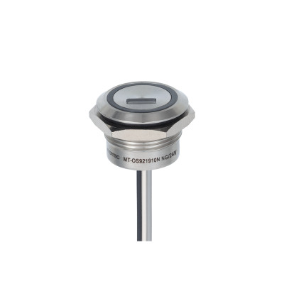 Переключатель оптический MT-OS921910NNG IP68 НО d19мм возврат NPN 24В DC с подсветкой зел. ОВЕН 157407