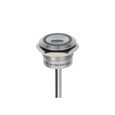 Переключатель оптический MT-OS921910PNG IP68 НО d19мм возврат PNP 24В DC с подсветкой зел. ОВЕН 157409