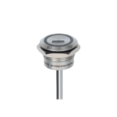 Переключатель оптический MT-OS921910NNR IP68 НО d19мм возврат NPN 24В DC с подсветкой красн. ОВЕН 157403