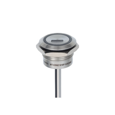 Переключатель оптический MT-OS921910PNR IP68 НО d19мм возврат PNP 24В DC с подсветкой красн. ОВЕН 157405