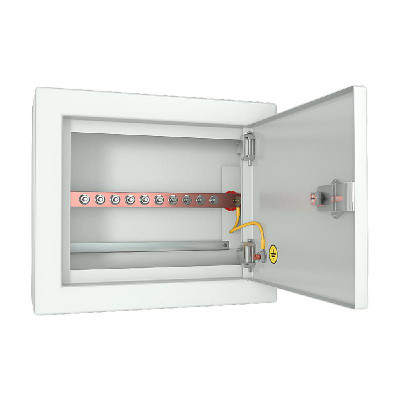 Ящик CGB-ЯГЗШ-10-4.40 ГЗШ 10 подключений 4х40мм 265х310х120мм 625А IP31 Ral 7035 сер. Cabeus 11691c