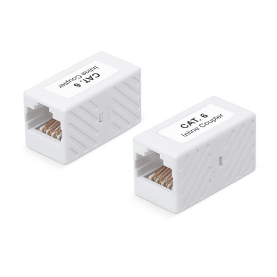 Адаптер проходной CA-8p8c-C6 RJ45-RJ45 кат. 6 неэкранир. Cabeus 9677c