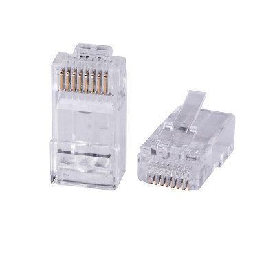 Коннектор RJ-45 быстрой установки под витую пару кат. 6 универс. (для однож. и многож. кабеля) для проводников с толщиной по изоляции до 1.05мм Cabeus 10795c