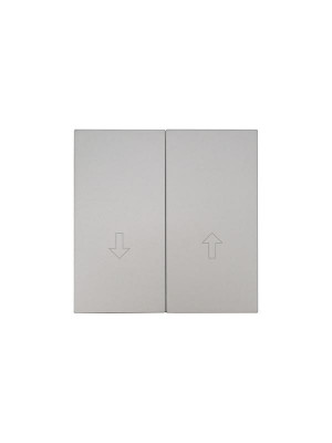 Выключатель для жалюзи 2-кл. 1п СП ZIMA 10А IP20 безвинтовой зажим/клемма механизм сер. матов. LEZARD 704-7488-110QC