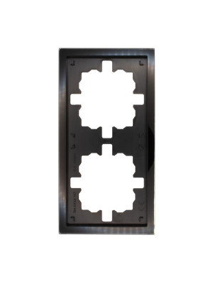 Рамка 2-м ZIMA универс. акрил. черн. LEZARD 704-5880-147