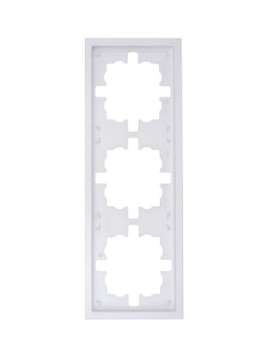 Рамка 3-м ZIMA универс. бел. искра матов. LEZARD 704-1400-148