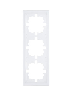 Рамка 3-м ZIMA универс. акрил. бел. матов. LEZARD 704-5380-148