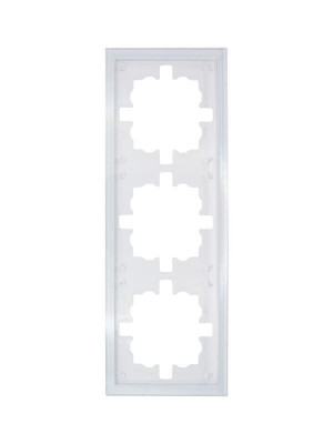 Рамка 3-м ZIMA универс. акрил. бел. LEZARD 704-5480-148