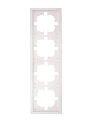 Рамка 4-м ZIMA универс. бел. искра матов. LEZARD 704-1400-149