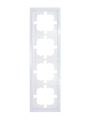 Рамка 4-м ZIMA универс. акрил. бел. LEZARD 704-5480-149