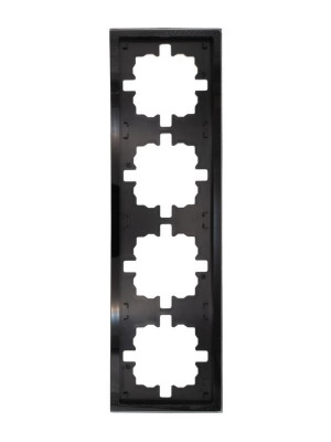 Рамка 4-м ZIMA универс. акрил. черн. LEZARD 704-5880-149