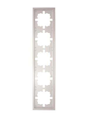 Рамка 5-м ZIMA универс. бел. искра матов. LEZARD 704-1400-150