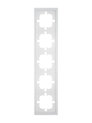 Рамка 5-м ZIMA универс. акрил. бел. матов. LEZARD 704-5380-150